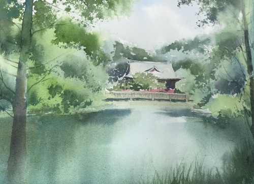 水彩画　展示&スケッチ旅行_f0176370_08583019.jpeg