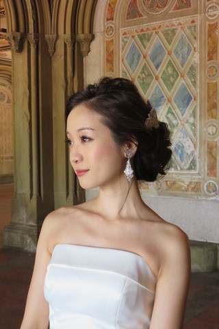おでこの可愛い花嫁さん ｎｙの小さな灯り ヘアメイク日記