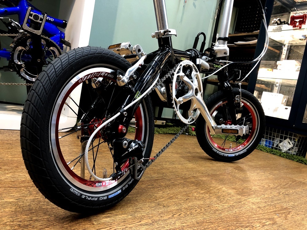 DAHONハンドルポスト ワンピース内折QR 長400 角度17 ダヴプラス DAHON ダホン 折りたたみ自転車 自転車 パーツ ハンドルポスト