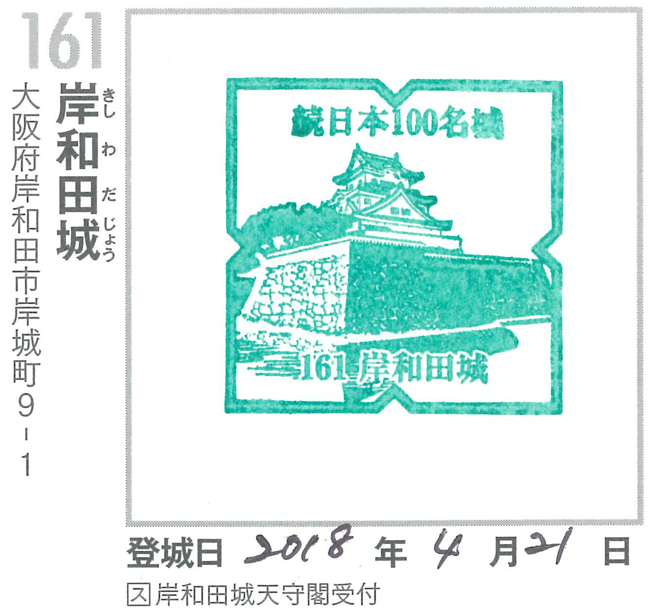 犬走りの代表的な城、岸和田城攻城記。 その3 ~二ノ丸~_e0158128_13081467.jpg