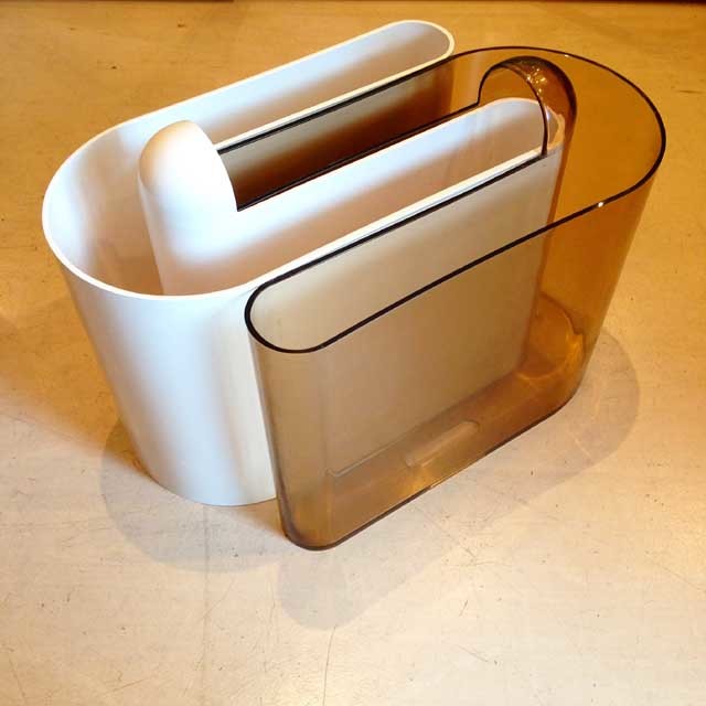 イタリヤ　ミッドセンチュリー　ガラス　マガジンラック イタリヤ ミッドセンチュリー ガラス マガジンラック 【公式通販】