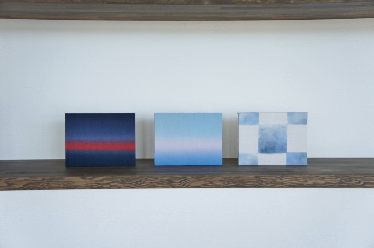 「蓮始開」展 西染物店さん ファブリックパネル いろいろ_b0353974_23342873.jpg
