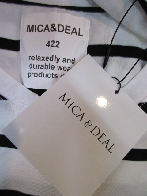 マイカアンドディール / MICA&DEAL hem-round t-shirt☆_e0076692_13400416.jpg