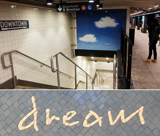 NYの地下鉄72丁目駅内に作られた「青空」アート_b0007805_06591989.jpg