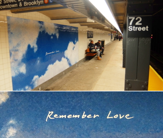 NYの地下鉄72丁目駅内に作られた「青空」アート_b0007805_06592930.jpg