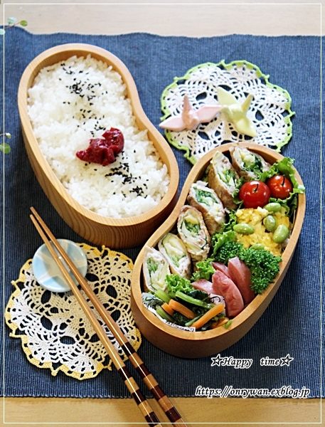 ハチクと豆苗の肉巻き弁当と当たった~♪_f0348032_16464998.jpg