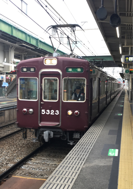 阪急電鉄 5300系 5323F 準急 長岡天神駅 到着 (´∀｀)/_f0212480_09140214.jpg