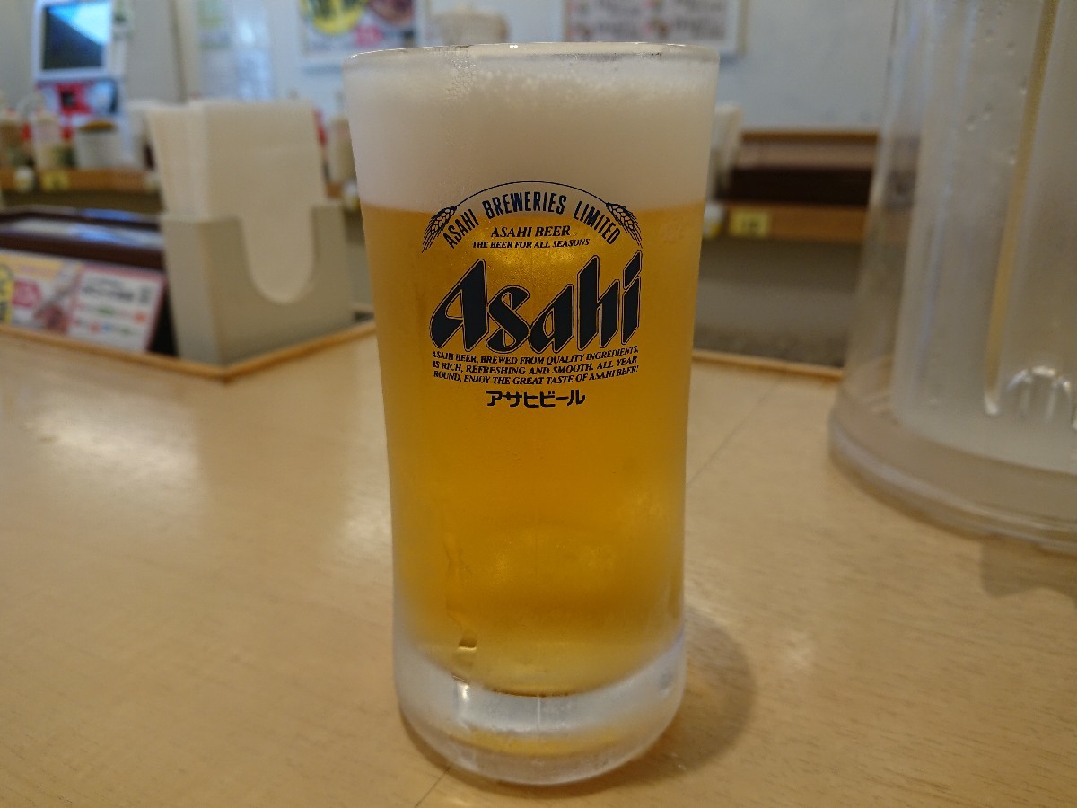 6/12夜勤明け 牛カルビ焼肉定食焼肉増量 & 生ビール × 2杯 @松屋_b0042308_15090468.jpg