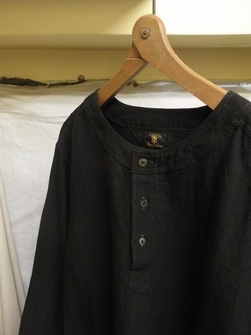 8月の製作 / antiqued german linen shirt_e0130546_14300395.jpg