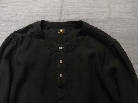 8月の製作 / antiqued german linen shirt_e0130546_14325037.jpg