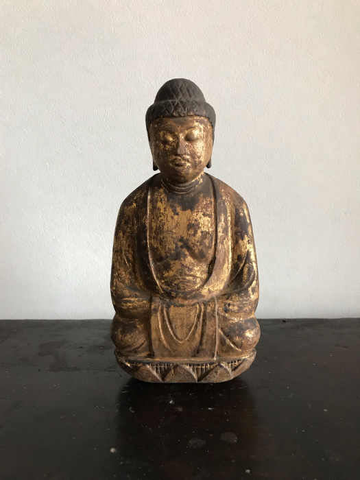 再び、ひとり展〜木彫金箔化仏 : 骨董うまこし