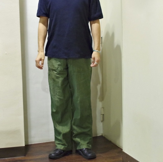 1980s Brown T-Shirt & 1960s US ARMY Utility Pants OG 107 / 通称