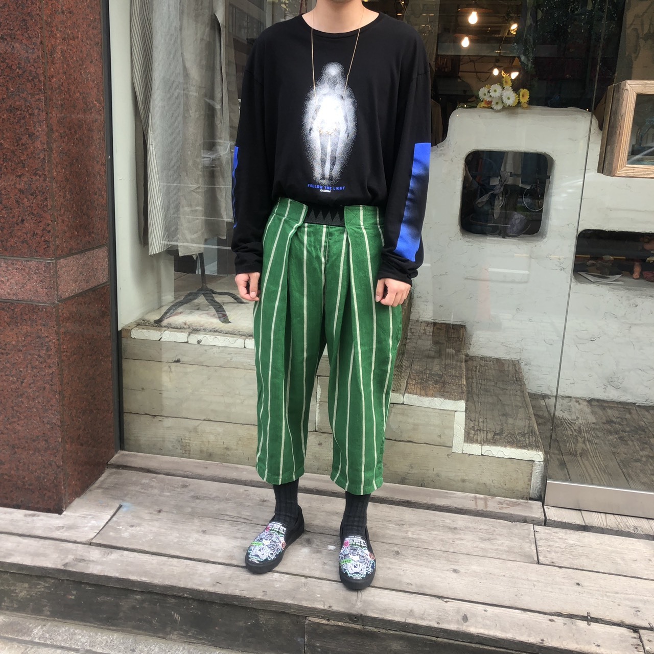 リネンフィリーズストライプイージービーチGOパンツ : SAPPORO