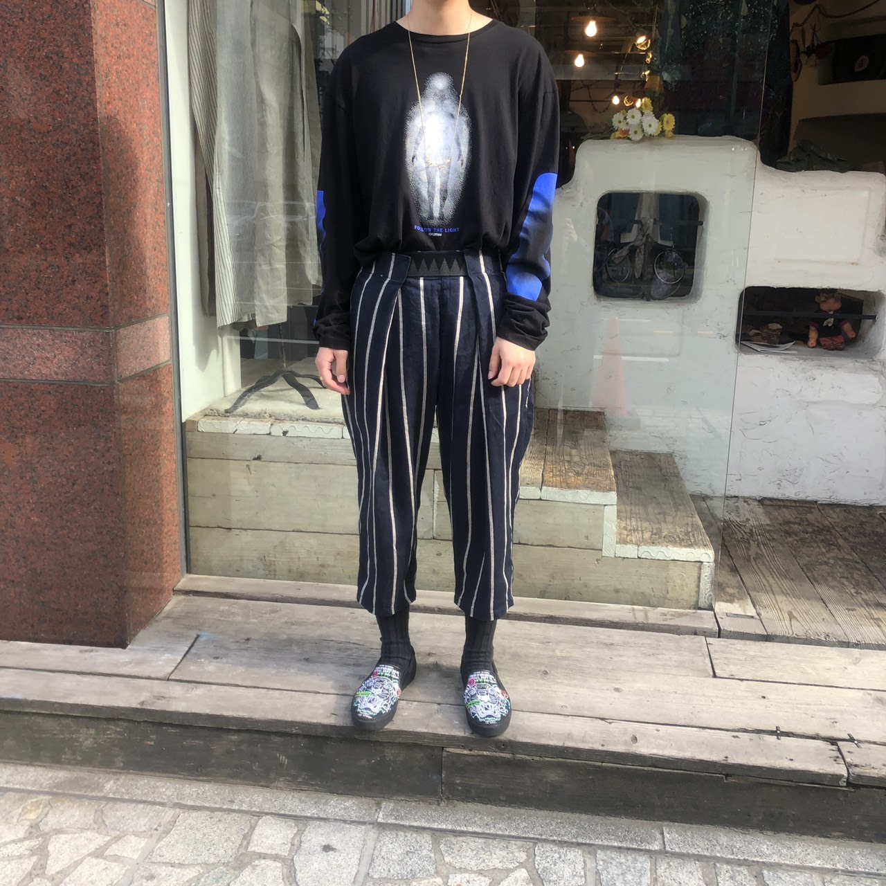 リネンフィリーズストライプイージービーチGOパンツ : SAPPORO