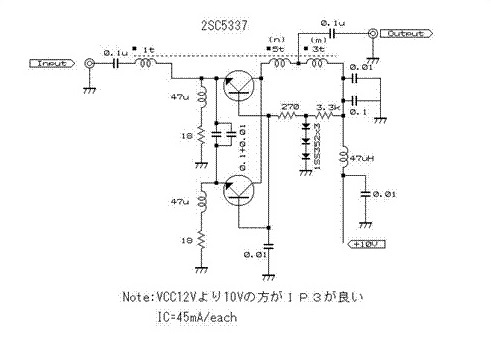 CBトランシーバーのフロントエンド－JA1DWM OMの2SC5337ノートンアンプ_f0205744_21061591.jpg