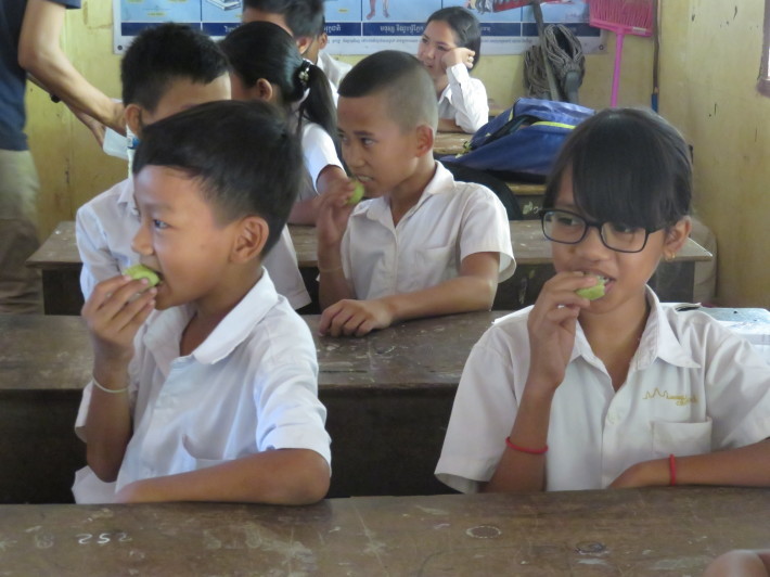 Vol.5☆カンボジアの公立小学校で栄養指導＆蒸しパン試食_e0408534_23291755.jpg