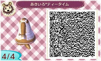 マイデザイン とびだせ どうぶつの森 カフェ風タブリエ付きワンピース ｑｒコードです A Une Poupee ドール ミシンのひととき