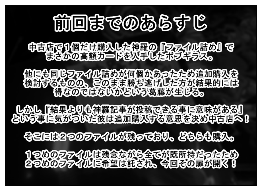 【漫画で雑記】神羅万象チョコの中古の『ファイル詰め』を追加購入(～後編～)_f0205396_17290345.jpg