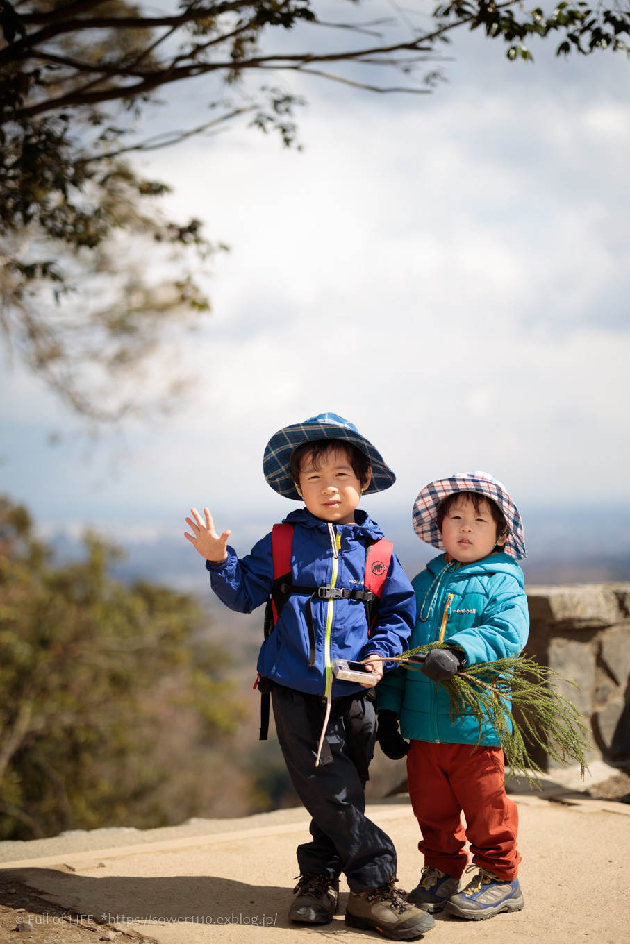 3歳5歳ちびっ子兄弟の春登山「高尾山」下山編_c0369219_00313995.jpg