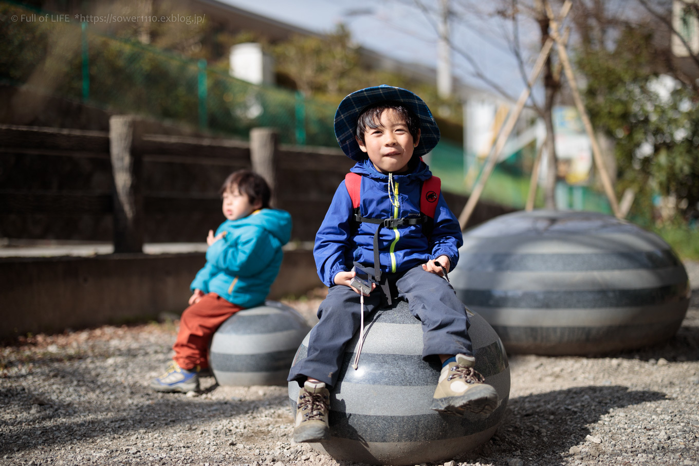 3歳5歳ちびっ子兄弟の春登山「高尾山」下山編_c0369219_01035041.jpg