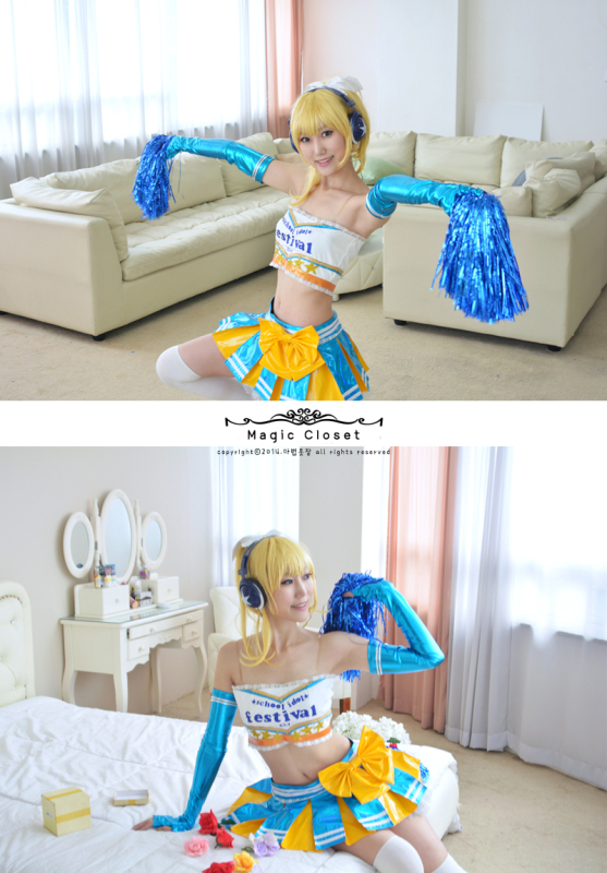 ラブライブ School Idol Project 絢瀬絵里 チアリーダー Mew コスプレ作業日記