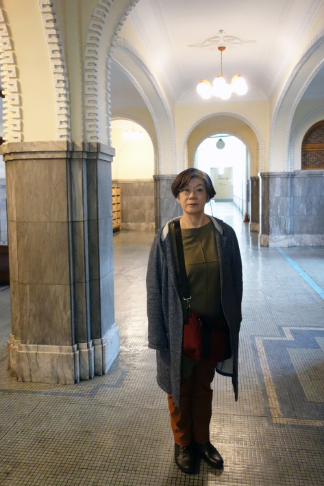 大田大興洞(テフンドン 대흥동)聖堂の前で韓国の放送局MBCのインタビューを受ける 聖心堂성심당 旧忠清南道庁本館/大田近現代史展示館 2019年4月 ソウル・大田・釜山の旅(3)_f0117059_18054959.jpg