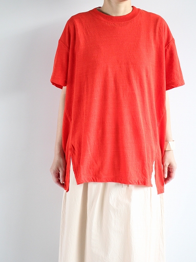 unfil　french linen jersey oversized Tee / Red_b0139281_14572713.jpg