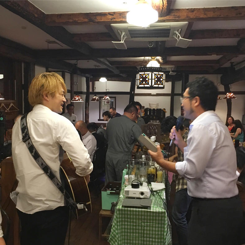 オジ旅ナイトでしゃぶしゃぶ食べながらみんなで大合唱_c0060143_09404924.jpg