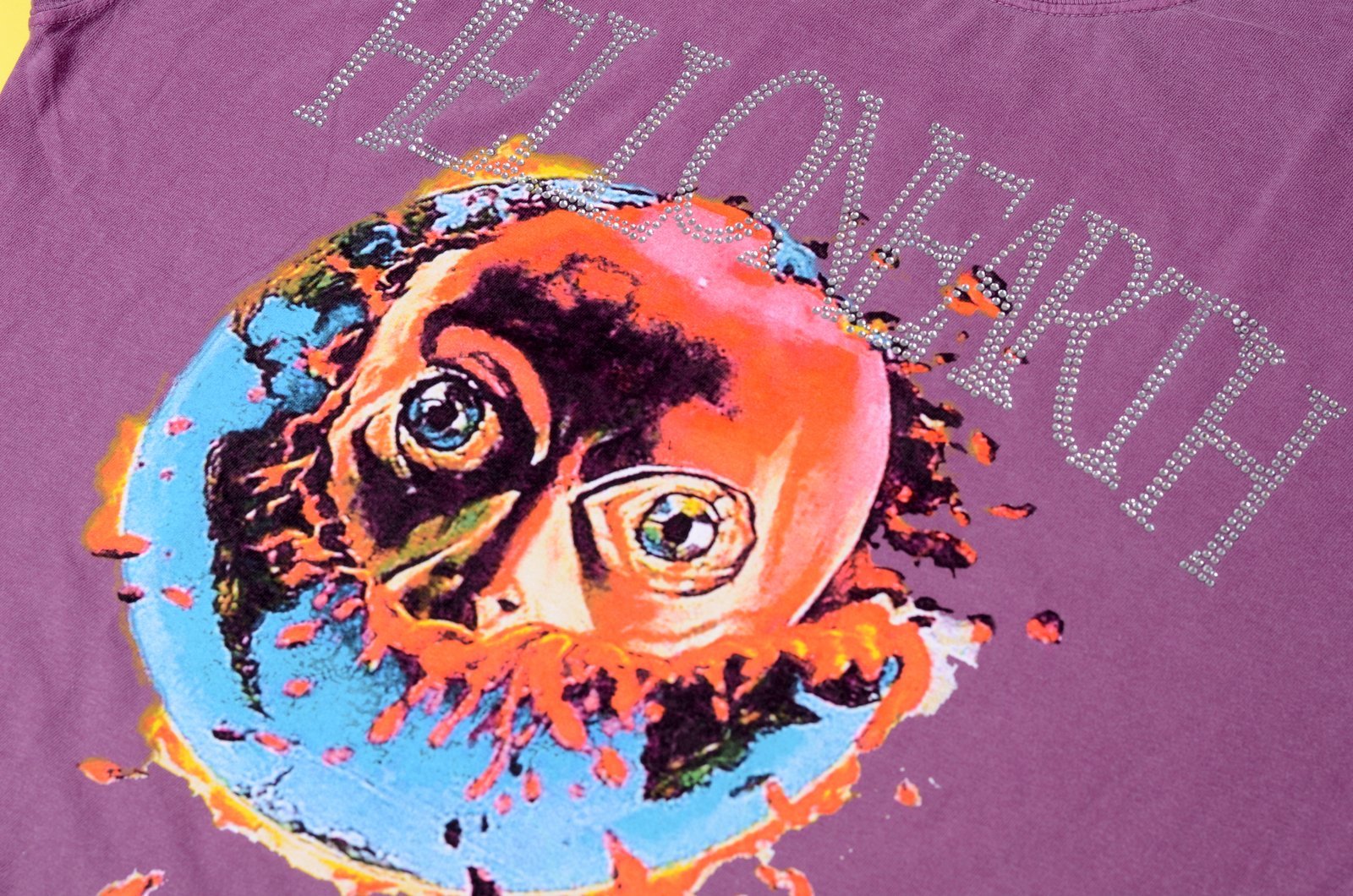 ev bravado HELL ON EARTH ダメージデニム　ベージュ ev bravado HELL ON EARTH ダメージデニムベージュ
