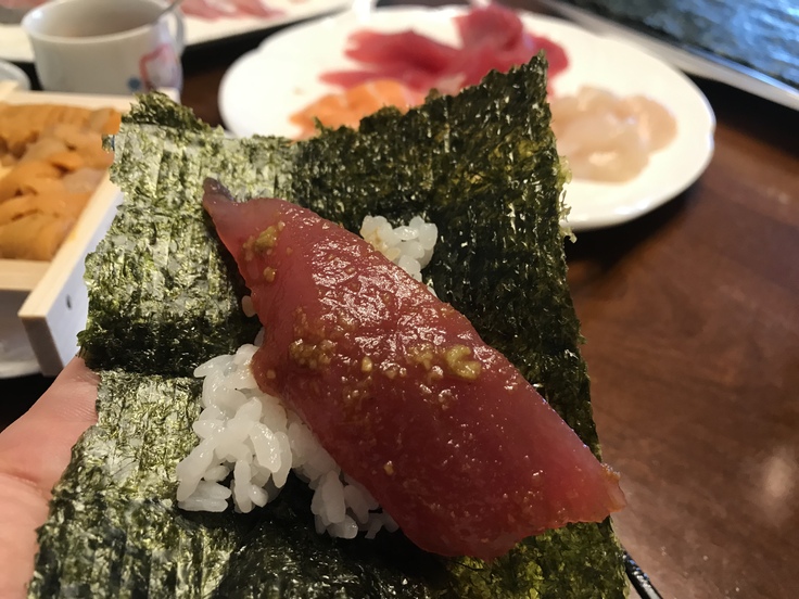 今日は 久々に「手巻き寿司」だっ!_c0212604_18392172.jpg