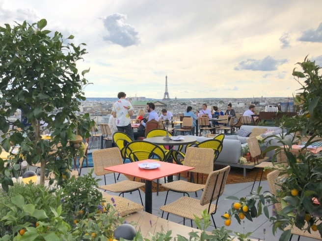 ギャラリーラファイエットのルーフトップレストラン　クレアチュール・パリが夏季限定オープン！_a0231632_02125670.jpg