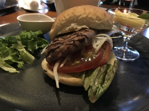 バースデー記念 リッツカールトン京都 夕食は ザ ロビーラウンジ で淡路島ステーキバーガー Choco Chip Mint
