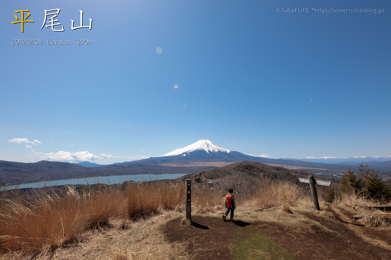 ちびっ子兄弟のチャレンジ春登山「石割山~平尾山」平尾山頂へ_c0369219_13255571.jpg
