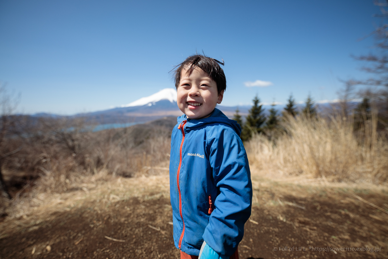 ちびっ子兄弟のチャレンジ春登山「石割山~平尾山」平尾山頂へ_c0369219_13460806.jpg