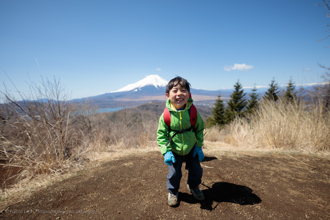 ちびっ子兄弟のチャレンジ春登山「石割山~平尾山」平尾山頂へ_c0369219_13465484.jpg