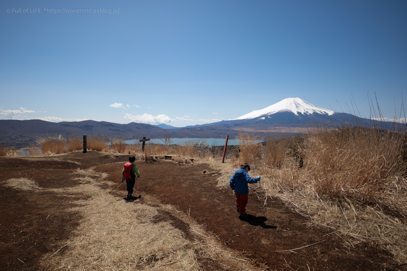 ちびっ子兄弟のチャレンジ春登山「石割山~平尾山」平尾山頂へ_c0369219_19510212.jpg