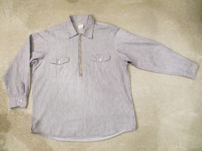 Early70\'s　Lee　Hickory　Stripe　Work　Shirts　Half-Zip　Pull-Over　+　今週末も、新商品大量投入　!!_e0187362_15560385.jpg