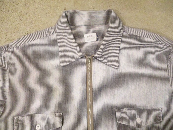 Early70\'s　Lee　Hickory　Stripe　Work　Shirts　Half-Zip　Pull-Over　+　今週末も、新商品大量投入　!!_e0187362_15562337.jpg