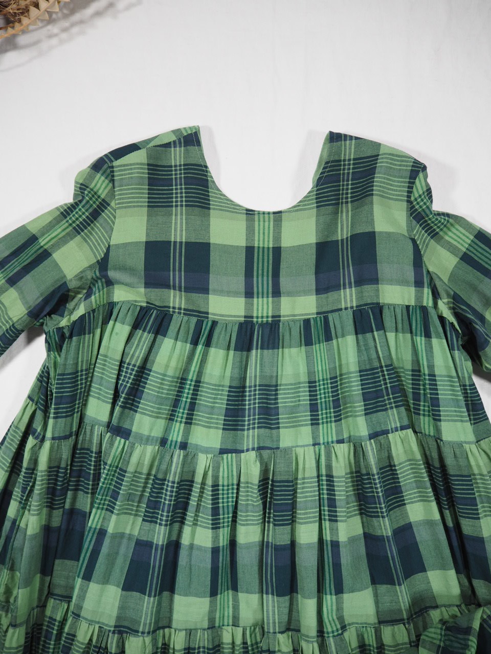 Madras Check のティアードワンピ♡_e0357389_11380346.jpg