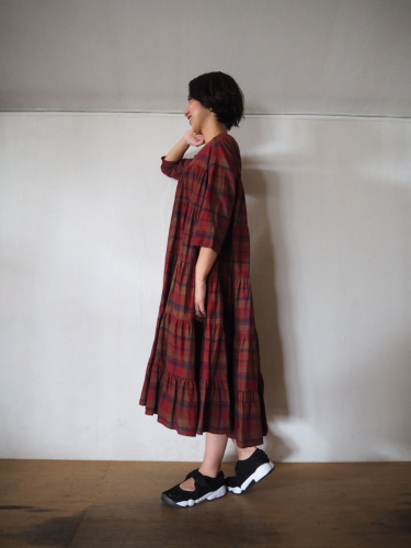 Madras Check のティアードワンピ♡_e0357389_15524772.jpg