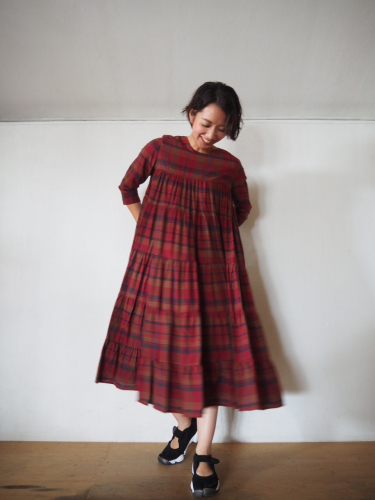 Madras Check のティアードワンピ♡_e0357389_15544881.jpg