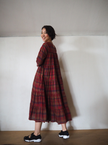 Madras Check のティアードワンピ♡_e0357389_15552277.jpg