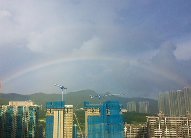 夕方の大きな虹と、天后のベトナム料理屋さん☆Chao Chao Vietnam Restaurant in Tin Hau_f0371533_21595752.jpg