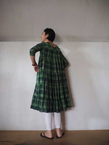 Madras Check のティアードワンピ♡_e0357389_12154627.jpg