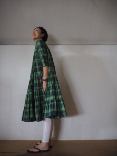 Madras Check のティアードワンピ♡_e0357389_12154645.jpg