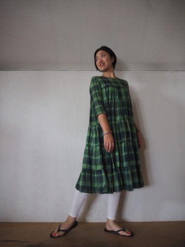 Madras Check のティアードワンピ♡_e0357389_12154699.jpg