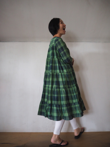 Madras Check のティアードワンピ♡_e0357389_12154709.jpg