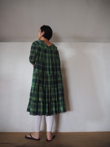 Madras Check のティアードワンピ♡_e0357389_12154772.jpg