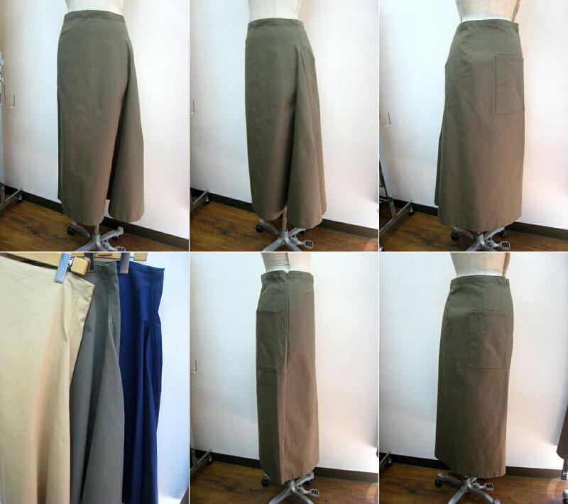 ＢＬＡＮＣ　ｂａｓｑｕｅ （ブランバスク）ツイルストレッチスカート　ＫＨＡＫＩ_a0089359_1722856.jpg