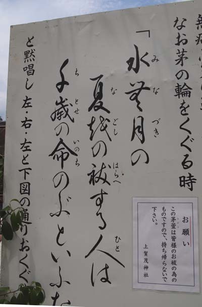夏越の大祓い　茅の輪くぐり_e0048413_21074060.jpg